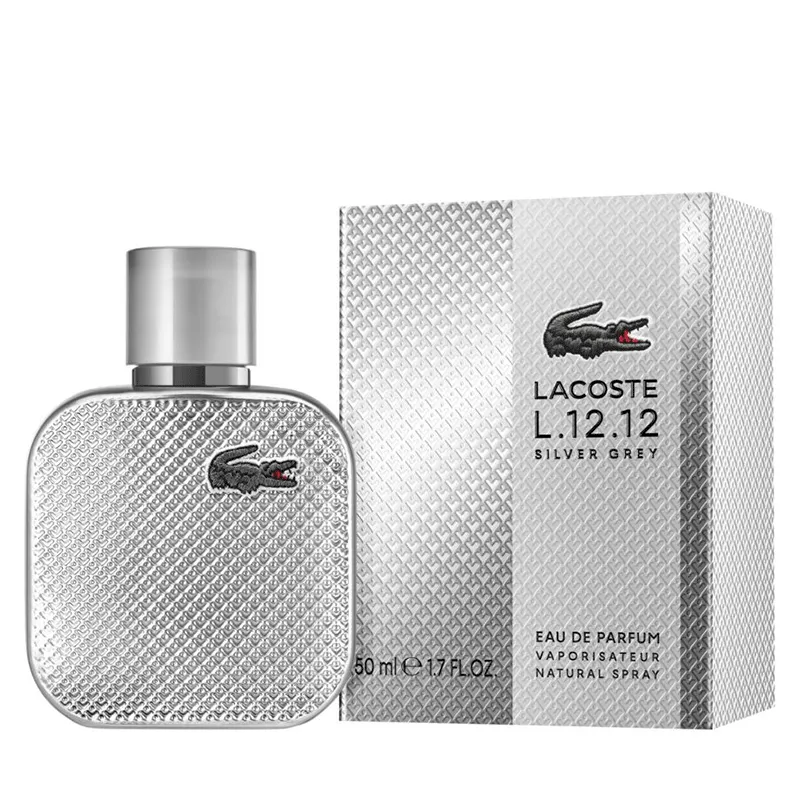 Lacoste L.12.12 Silver Grey EDP | Perfume Masculino Elegante
