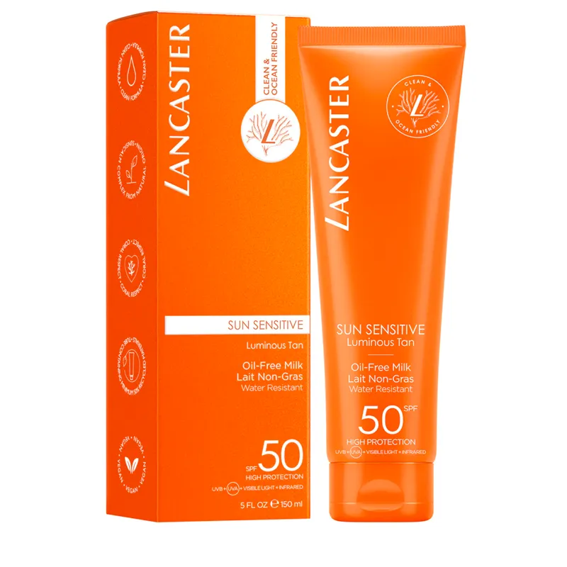 SOL SENSITIVE OIL FREE MILK SPF50 - LANCASTER | ESENNIA