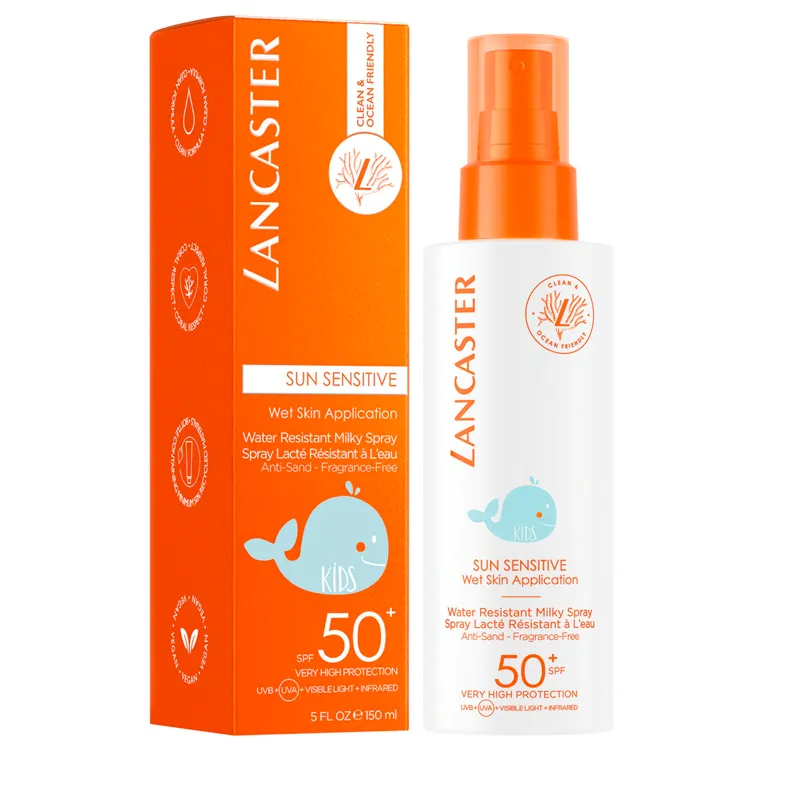 SOL SENSITIVE KIDS MILK SPRAY F&B SPF50 - LANCASTER | ESENNIA