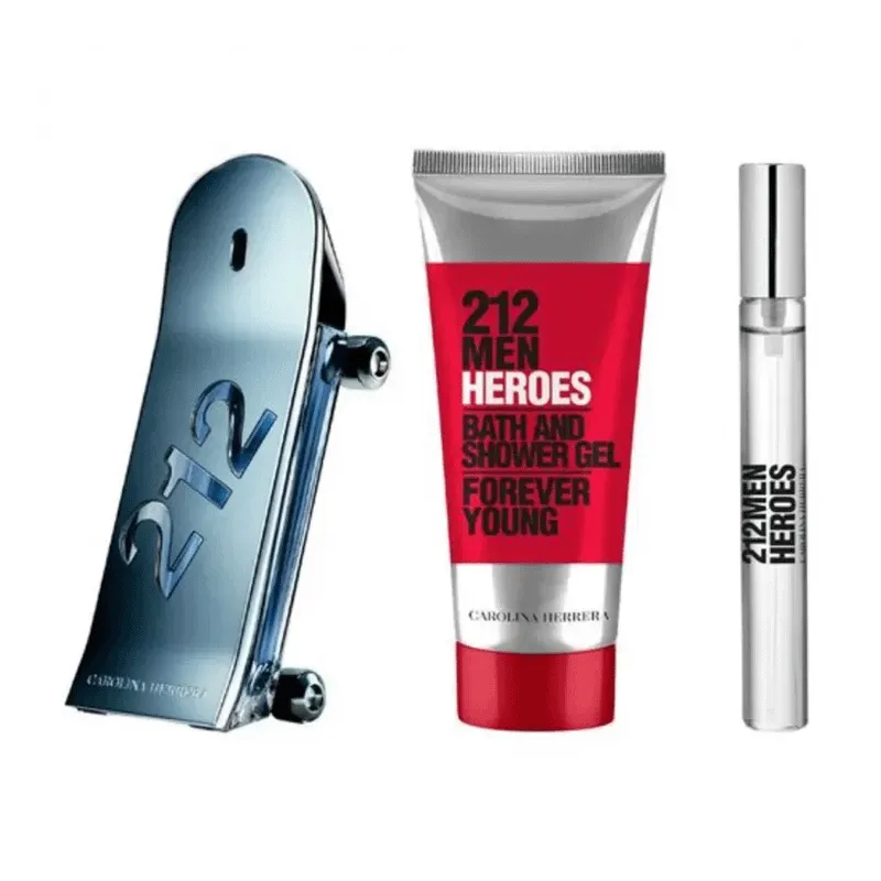 SET 212 HEROES MAN EDT 90ML+BW+MG | ESENNIA