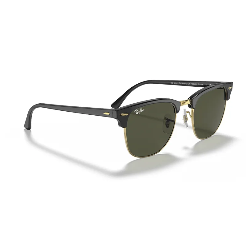RAYBAN Clubmaster W0365 - Negro sobre dorado | ESENNIA